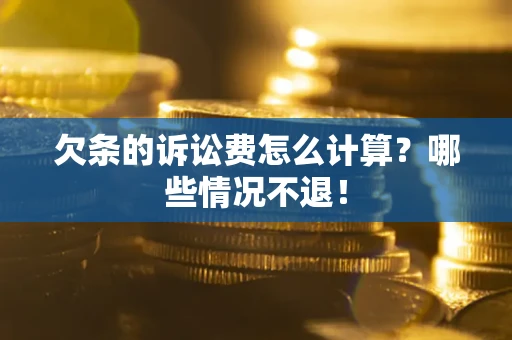 武汉欠条的诉讼费怎么计算?哪些情况不退! 武汉欠条的诉讼费怎么计算?哪些情况不退!