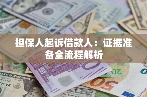 武汉担保人起诉借款人：证据准备全流程解析