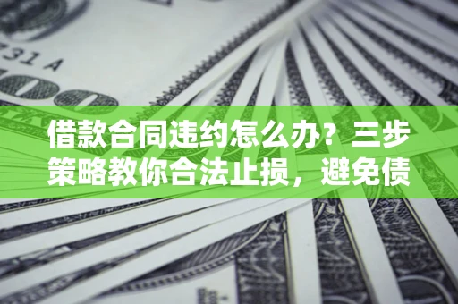 武汉借款合同违约怎么办？三步策略教你合法止损，避免债务危机升级