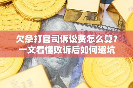 武汉欠条打官司诉讼费怎么算？一文看懂败诉后如何避坑